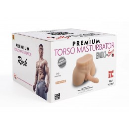 Torso Masturbator Rock - Anal Girişli 17 CM Yapay Penisli Erkek Realistik Yarım Vücut Manken