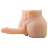 Torso Masturbator Rock - Anal Girişli 17 CM Yapay Penisli Erkek Realistik Yarım Vücut Manken