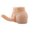 Torso Masturbator Rock - Anal Girişli 17 CM Yapay Penisli Erkek Realistik Yarım Vücut Manken