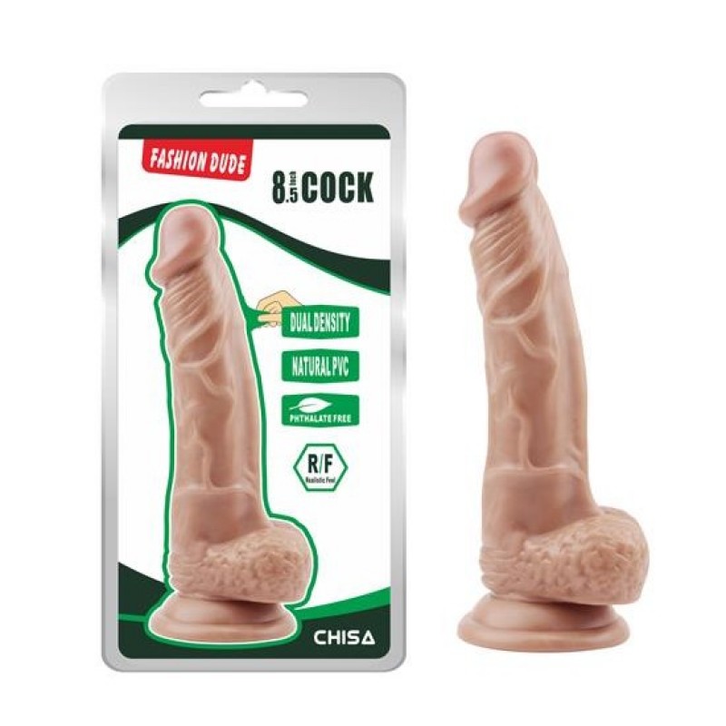 Realistik Penis 21.5cm Çift Katmanlı Dildo