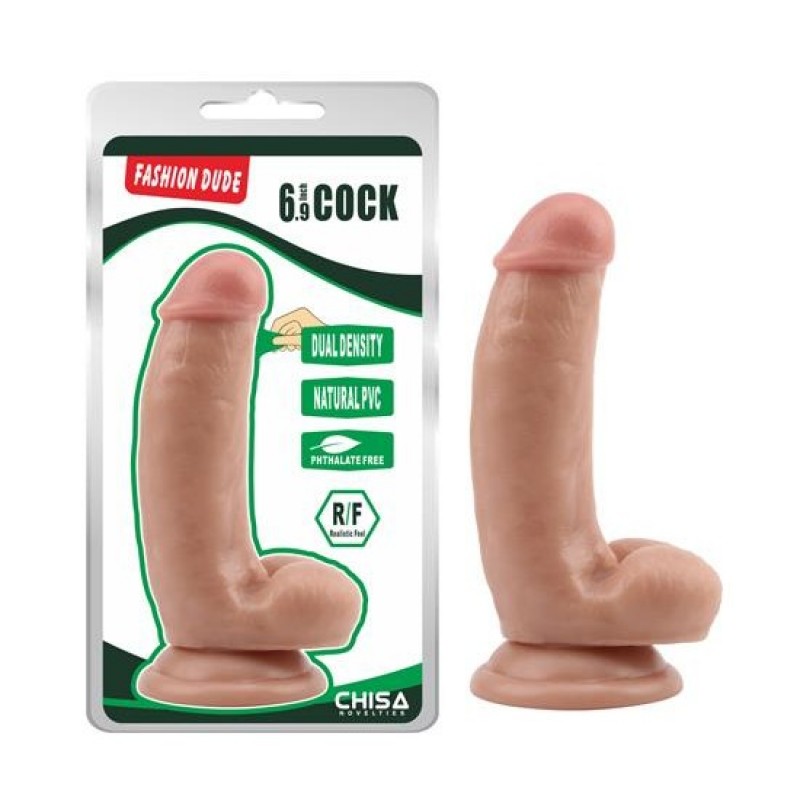 Realistik Penis 17,2 cm Çift Katmanlı Dildo